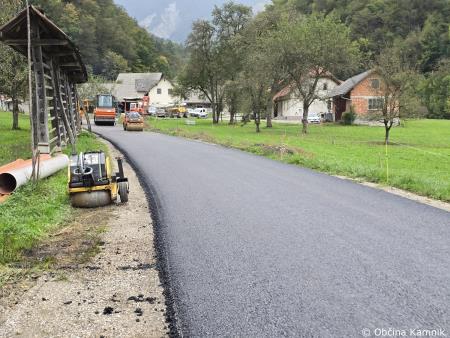 Asfaltiranje lokalne ceste Zagorica – Lenart (2)